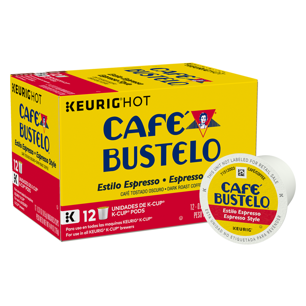 Cafe Bustelo Espresso Dark Roast Coffee Keurig 24 K-Cups 2 Boxes Exp 4/1/20 