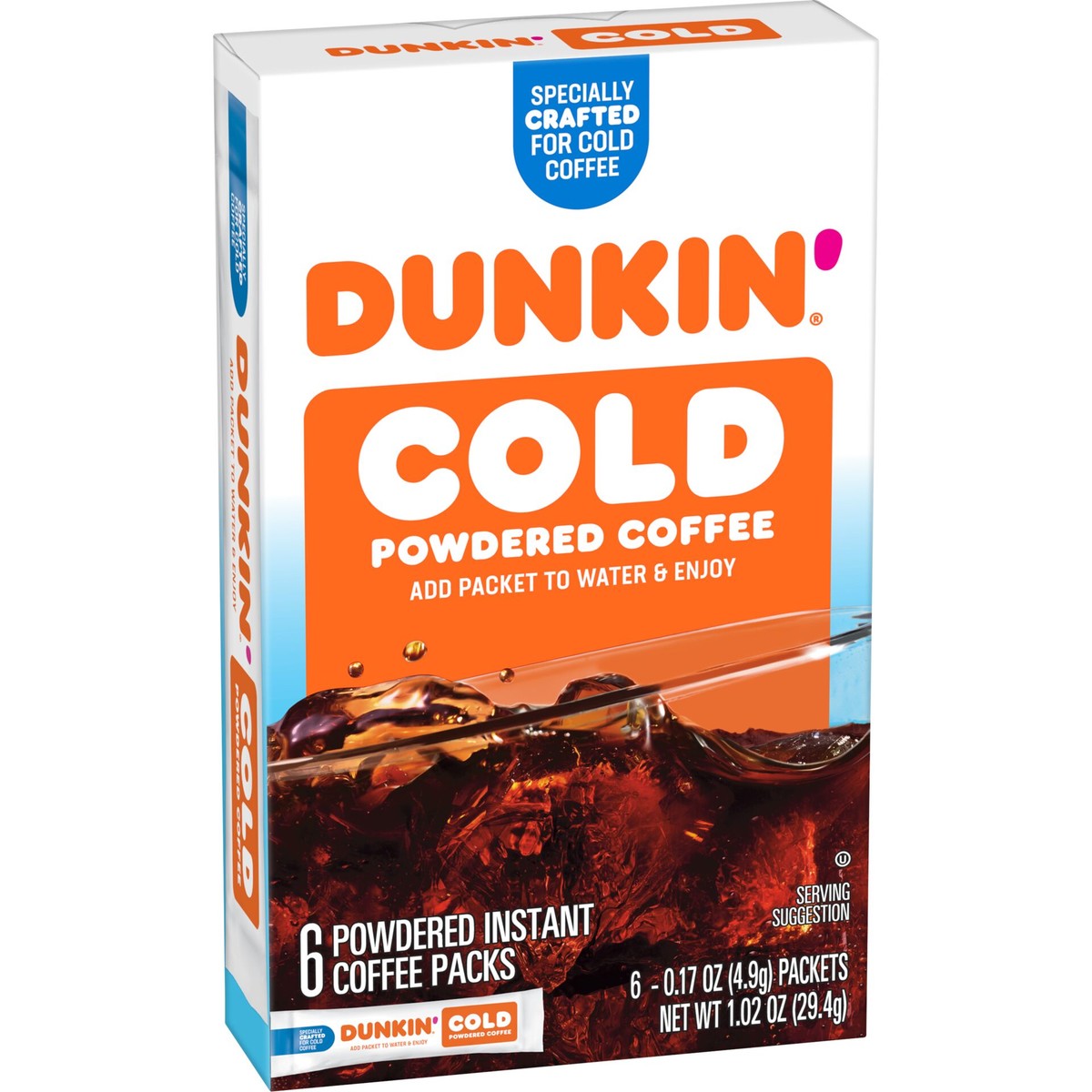 Powdered Instant Iced Coffee Packets