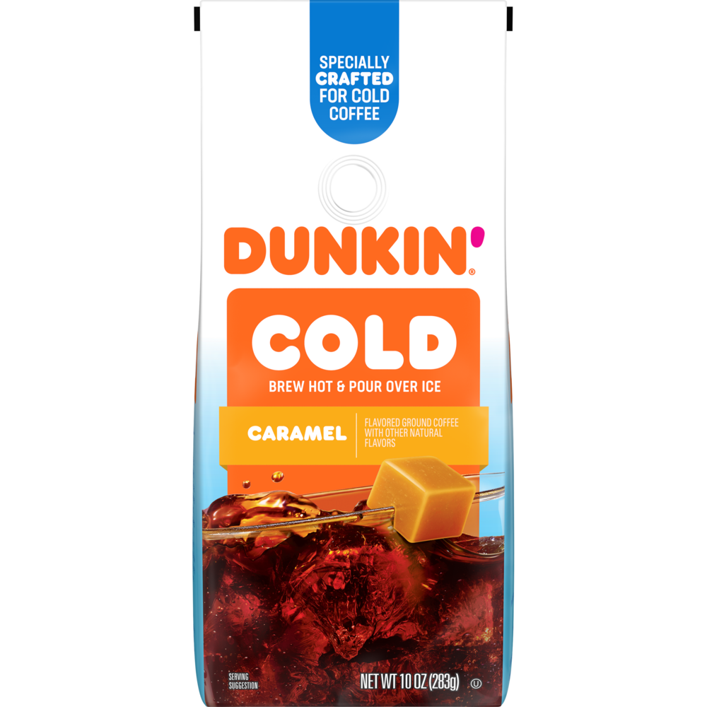 Dunkin' Cold Caramel Flavored Coffee, 10 K-Cup Pods