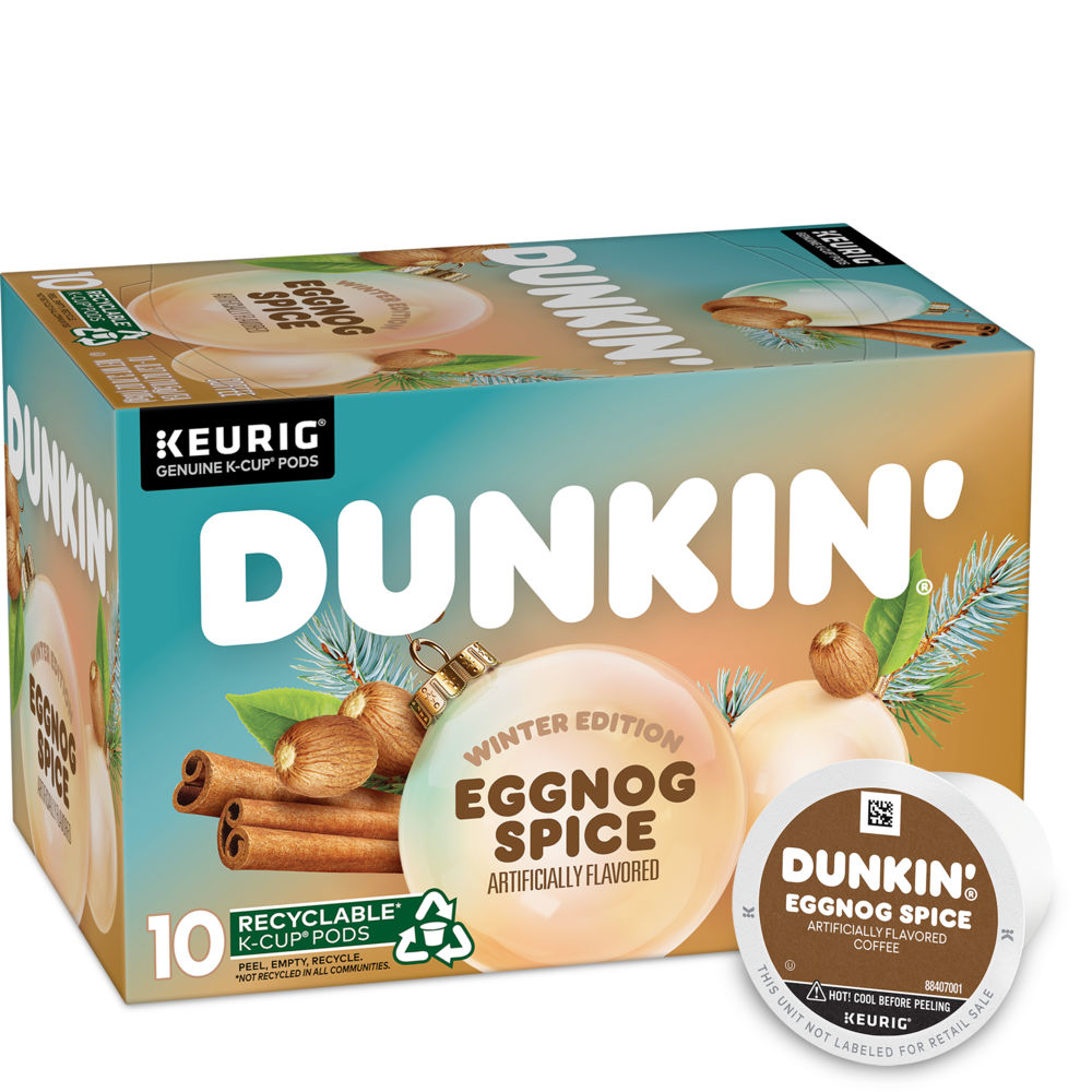 Eggnog Spice Artificially Flavored Coffee K‑Cup® Pods | Dunkin’® Coffee