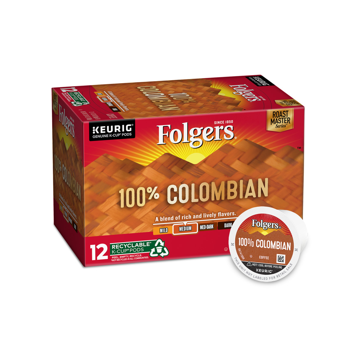 100% Colombian Coffee K-Cup® Pods