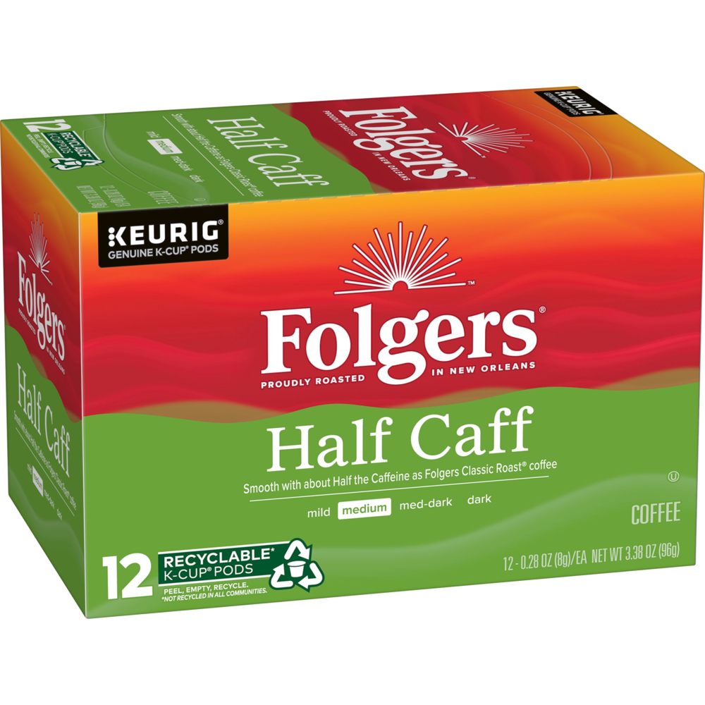 Half Caff Coffee K Cup® Pods Folgers® 