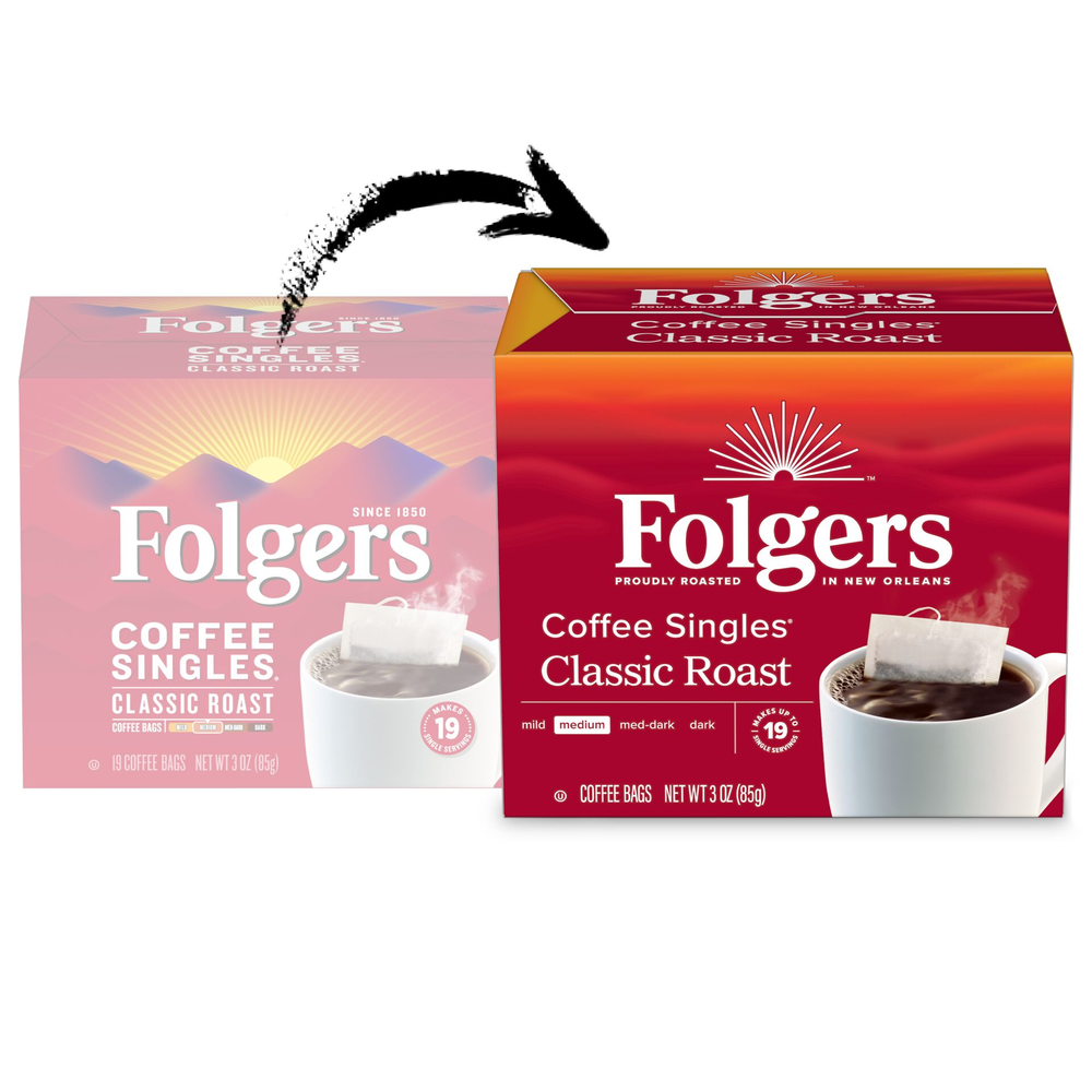 Classic Roast® Coffee Singles | Folgers®