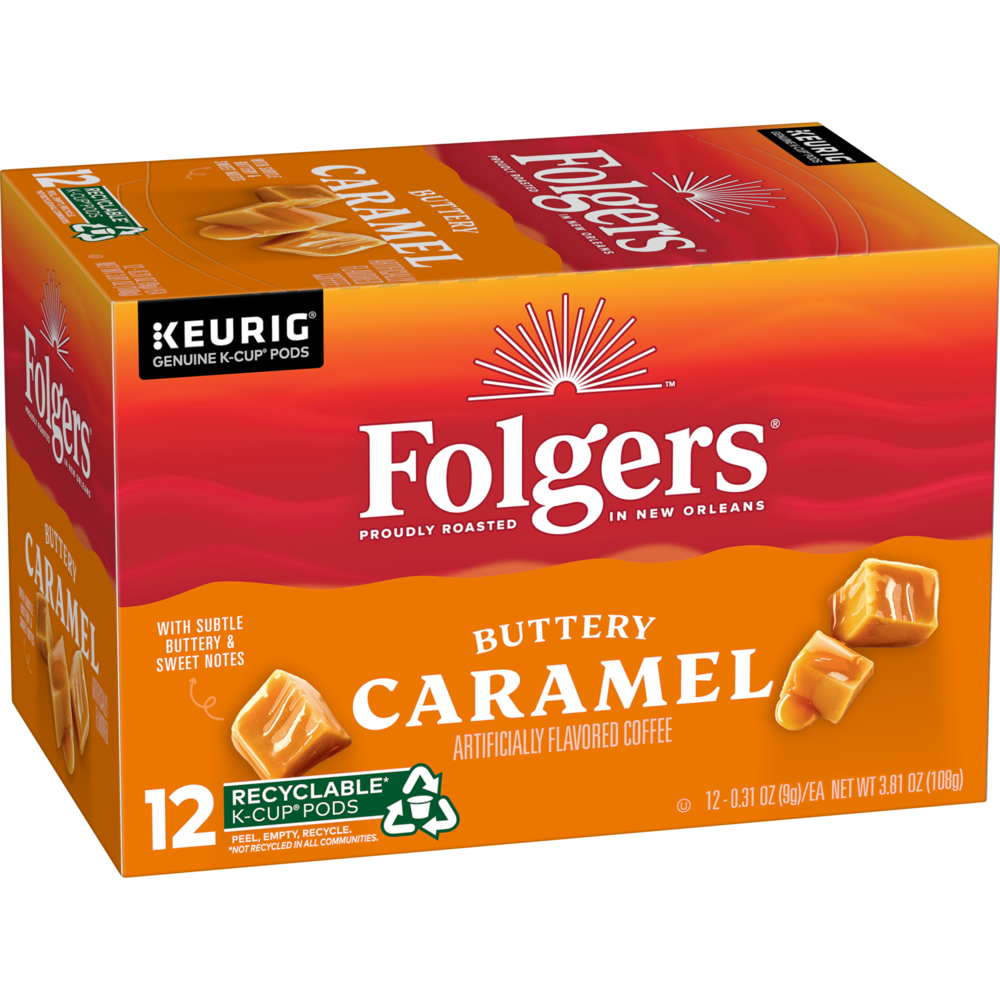 Buttery Caramel Coffee K Cup Pods Folgers